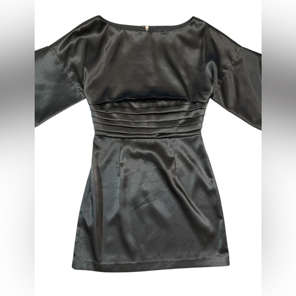 h:ours Cristiano Mini Dress in Black Noir Size Small - Picture 5 of 10
